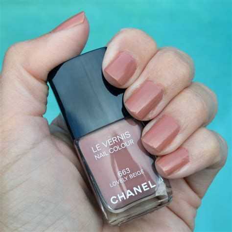 chanel long wear nail polish|Chanel lovely beige nail polish.